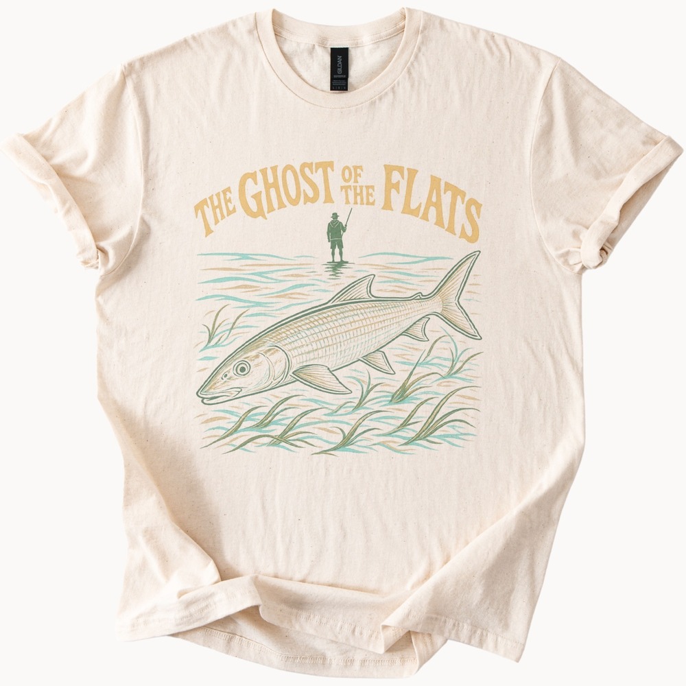 The Ghost of the Flats Vintage Style Boho Tee